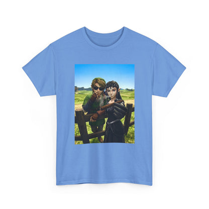 Link And Zelda Smoking Cigars Tee