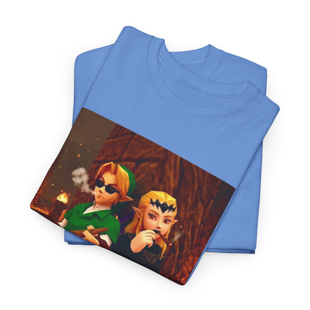 Link and Zelda Chillin' With Cigars Tee