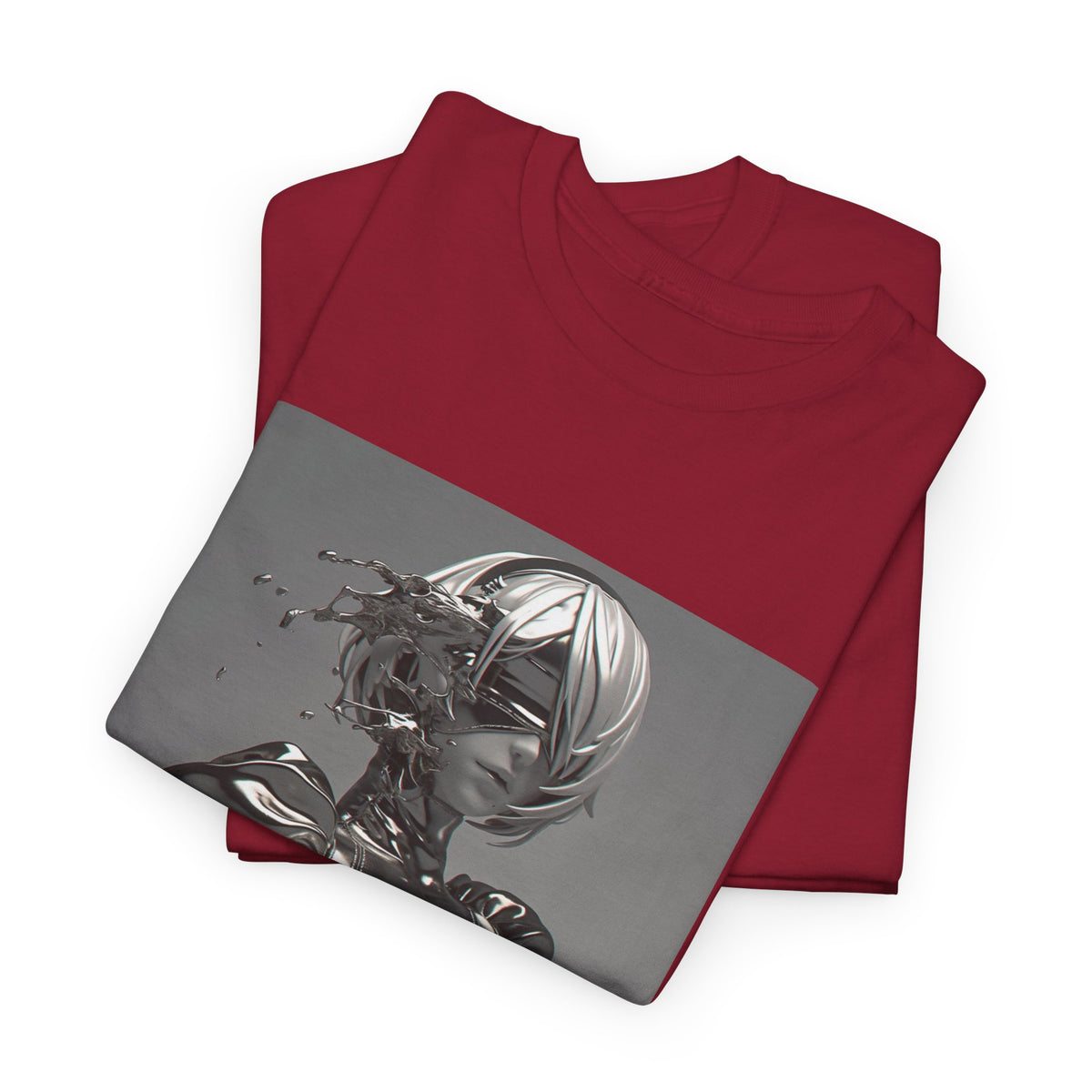 Liquid Chrome Abstract Tee