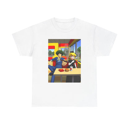 Spike Spiegel And Dark Peach Chilling Tee