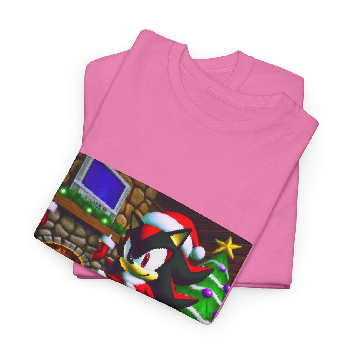 Shadow The Hedgehog Christmas Drip Tee
