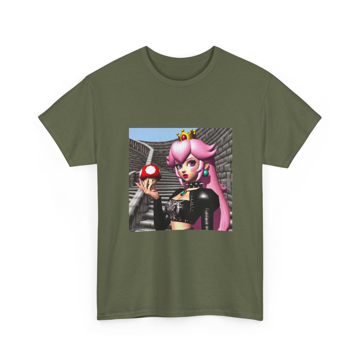 Gothic Princess Peach With Mushroom Tee