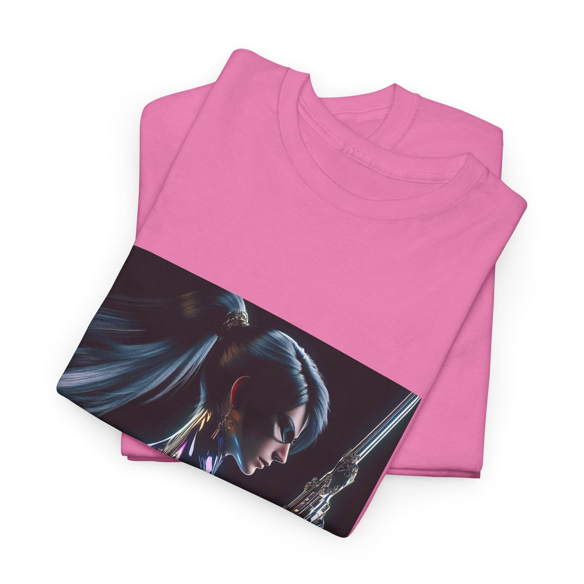 Chrome Huntress With Illuminated Weapon Tee