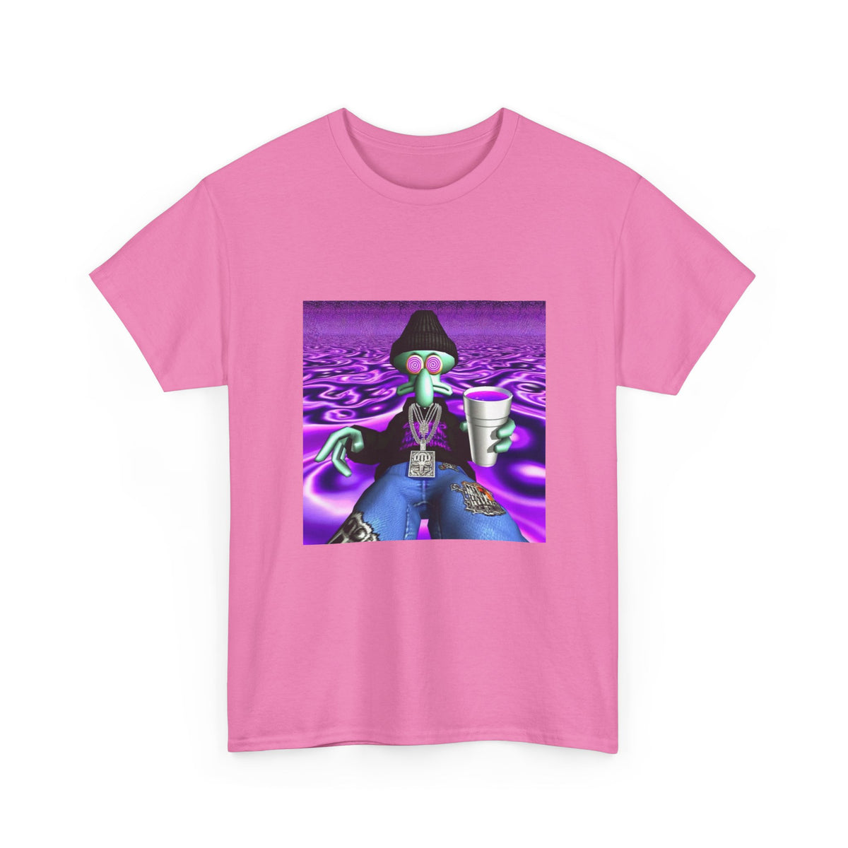 Squidward Sipping Lean In A Purple Haze