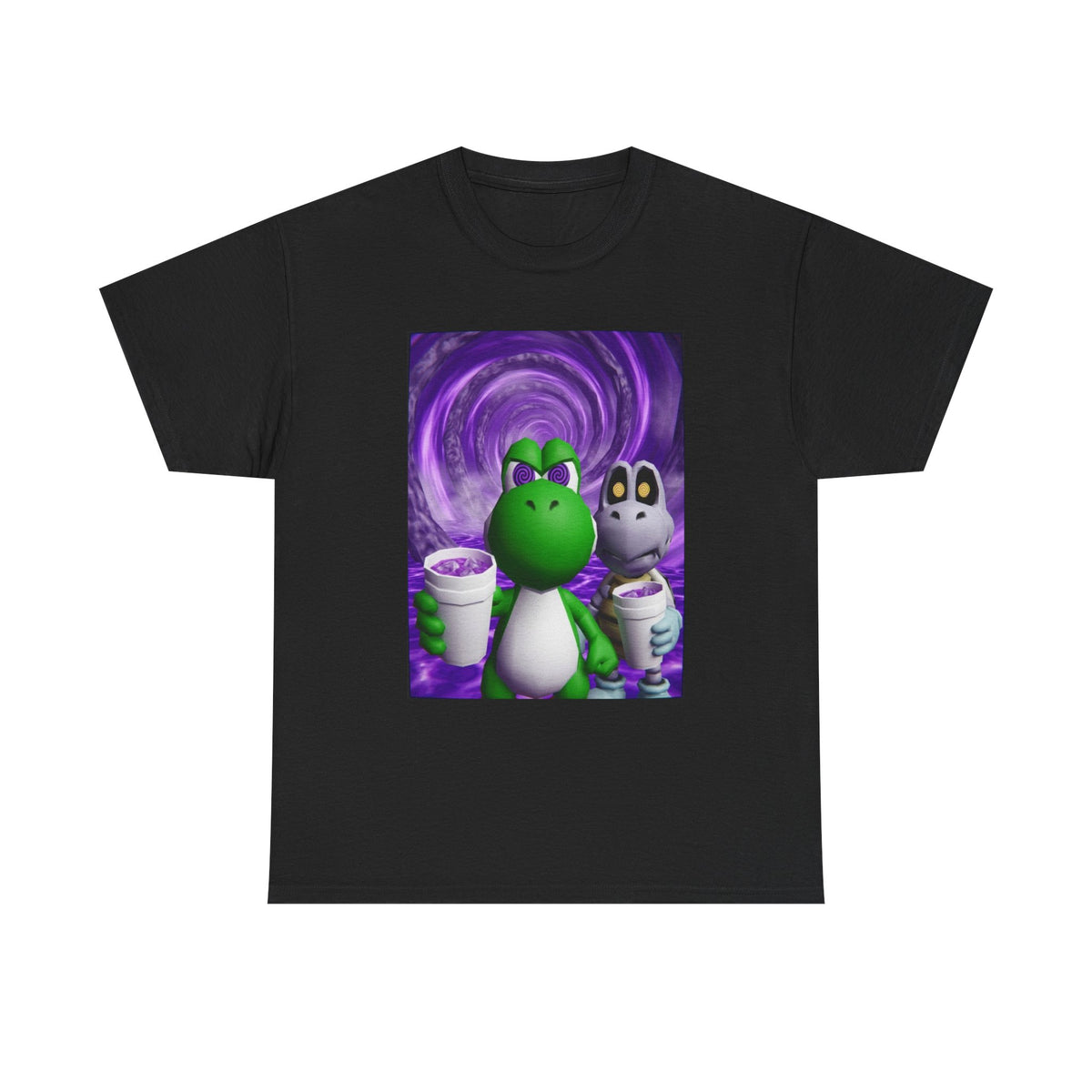 Yoshi And Dry Bones Sippin' Purple