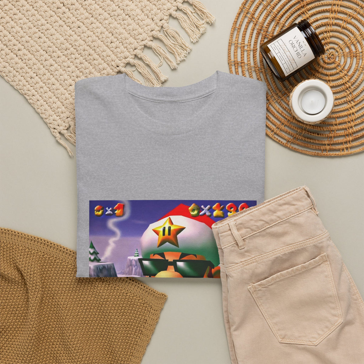 Cool Mario Santa Smoking Cigar Tee