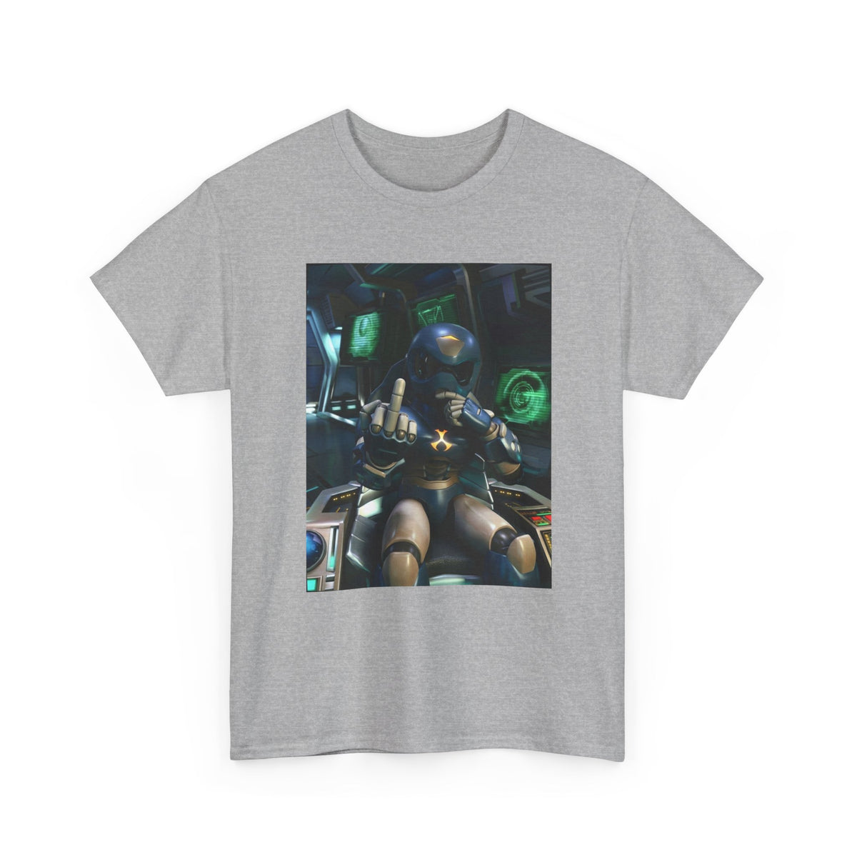 Sci-Fi Pilot Flipping The Bird Tee