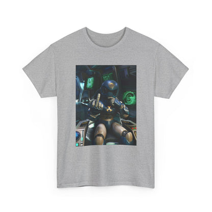 Sci-Fi Pilot Flipping The Bird Tee