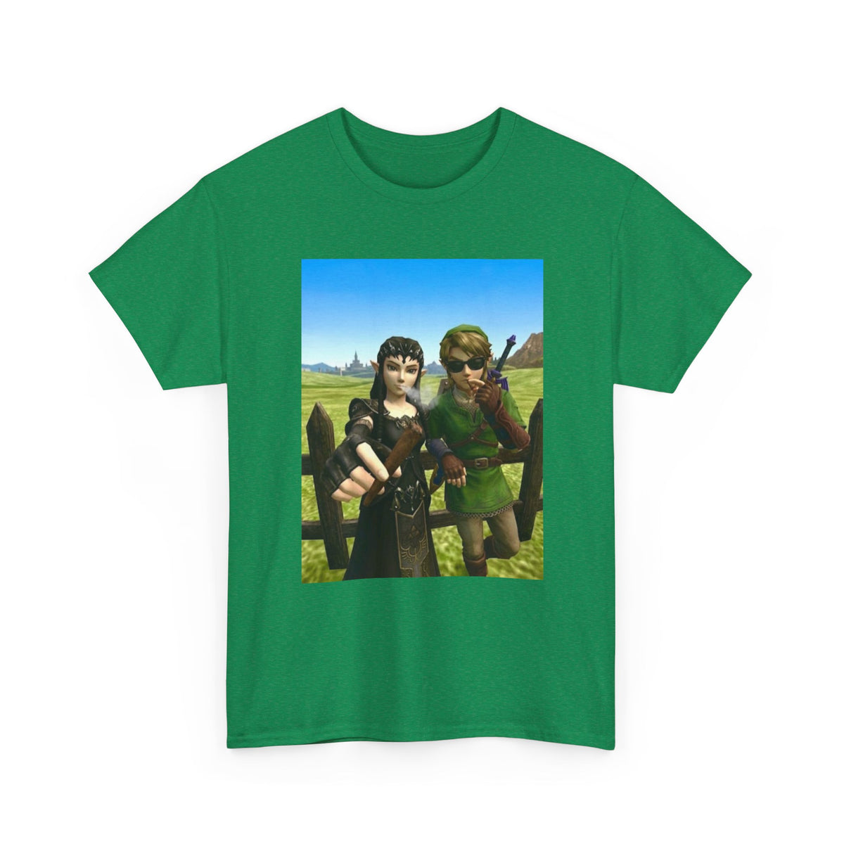 Link And Midna Smoking Blunts Tee
