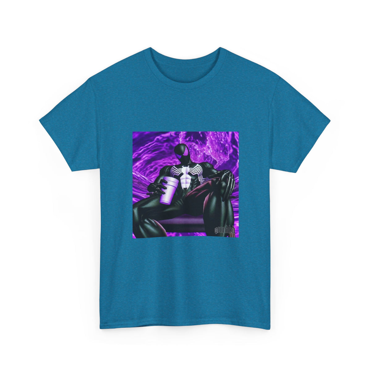 Symbiote Spider-Man Chilling with Lean Tee