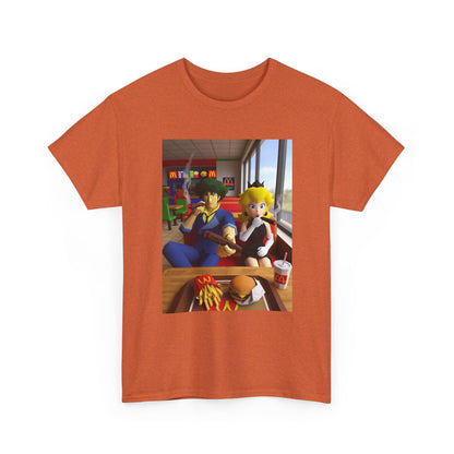 Spike and Peach Smoking Fast Food Tee