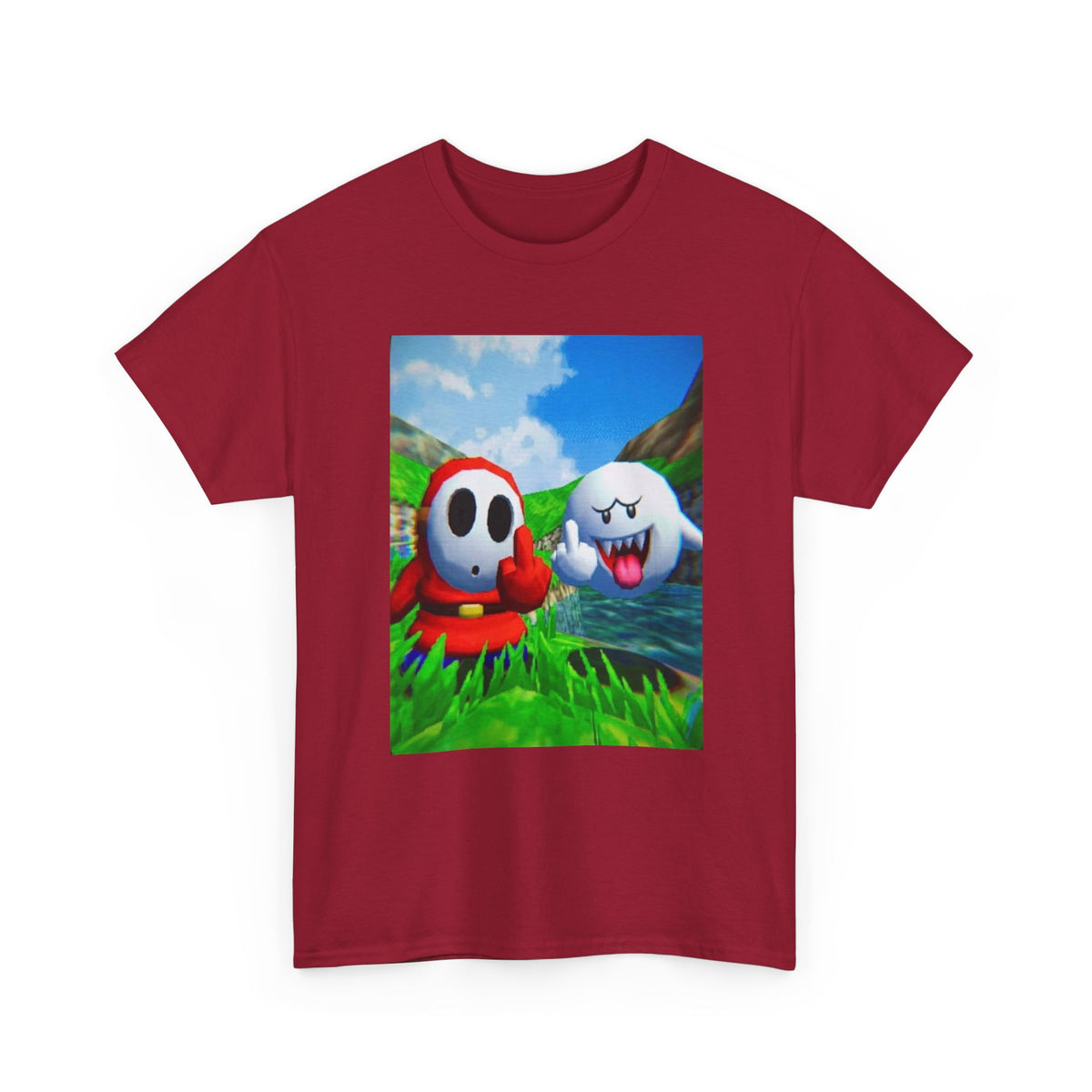 Shy Guy And Boo Flipping Off Tee