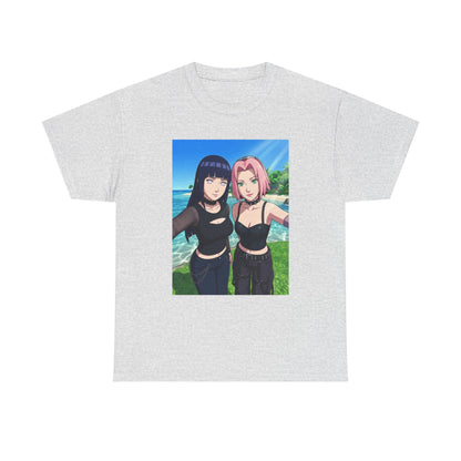 Goth Hinata and Sakura Beach Selfie