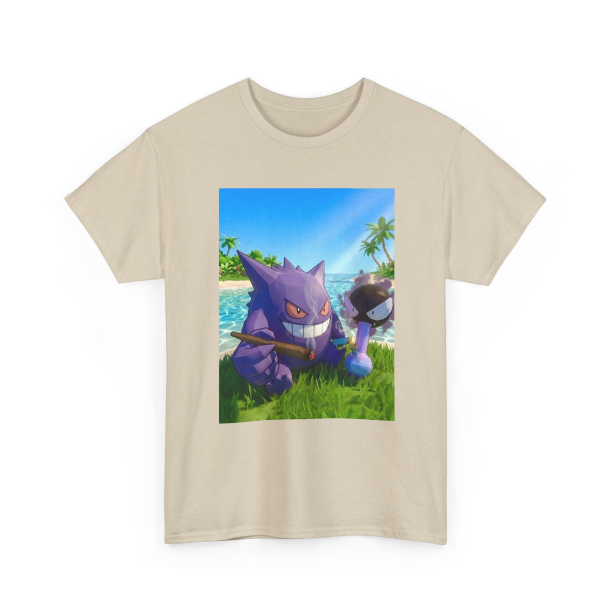 Gengar And Gastly Chilling On Beach Tee