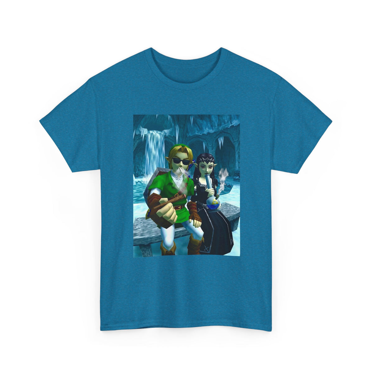 Hero and Dark Princess Chillin' in Ice Cave