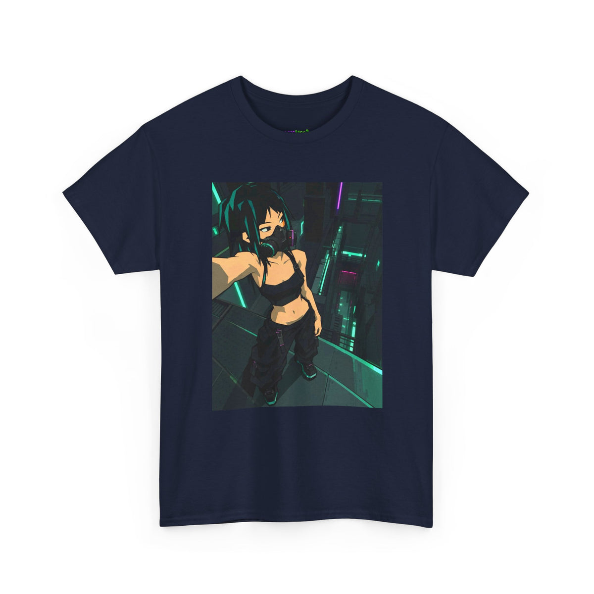 Green Horizon Blur Graphic Tee