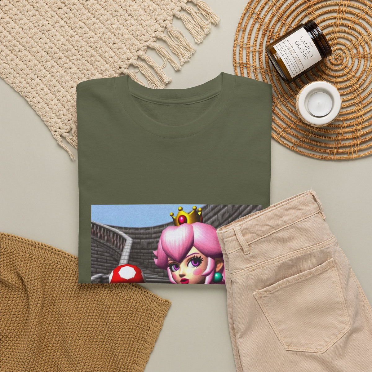 Gothic Princess Peach With Mushroom Tee