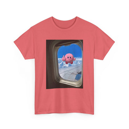 Kirby Flipping Off Airplane Window Tee
