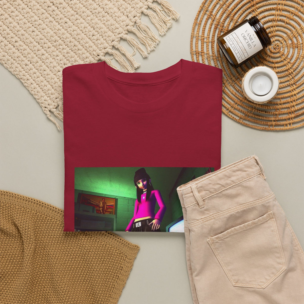 Y2K Vibe Girl In Her Room Tee