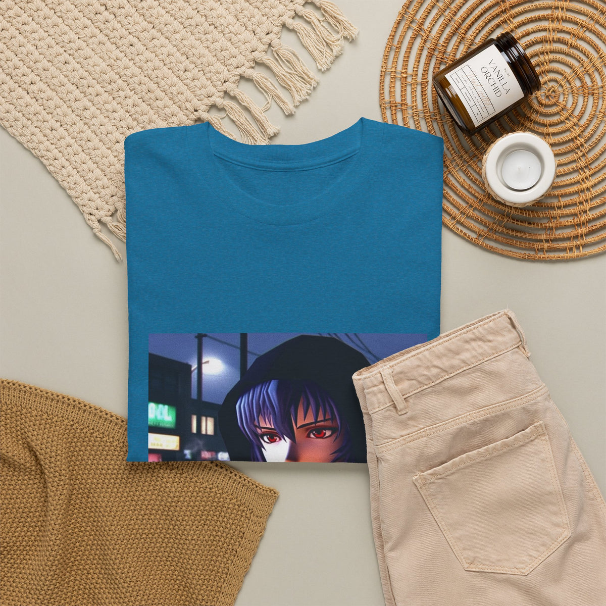 Rei Ayanami cruising GTA San Andreas Tee (Design 2)