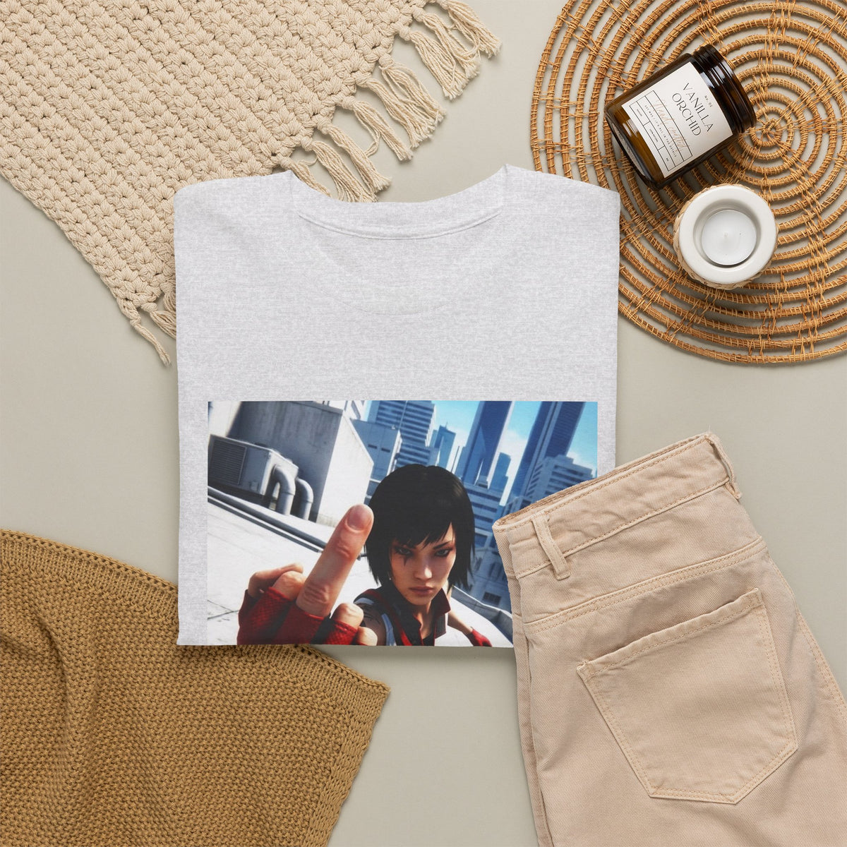 Faith Connors Flipping The Bird Rooftop Tee