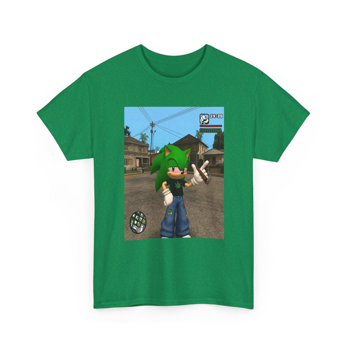 Green Hedgehog Smoking Blunt In San Andreas