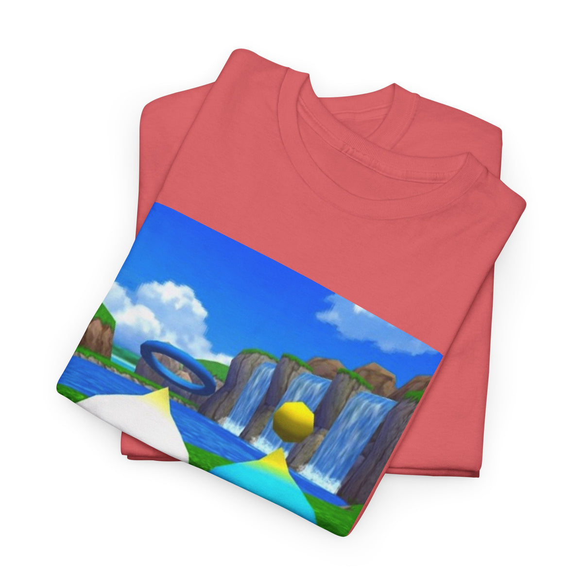 Chao Flipping Off On Green Hills Tee
