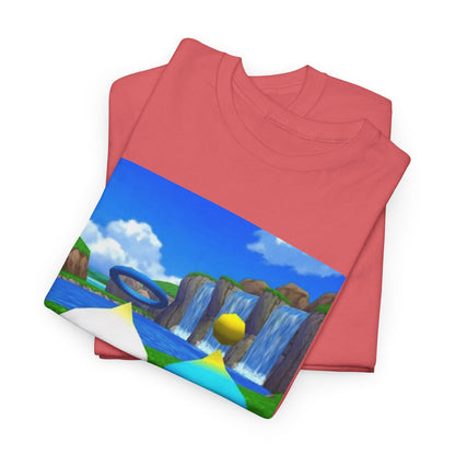Chao Flipping Off On Green Hills Tee