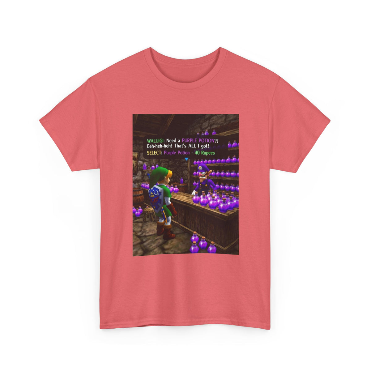 Waluigi Sells Purple Potions To Link