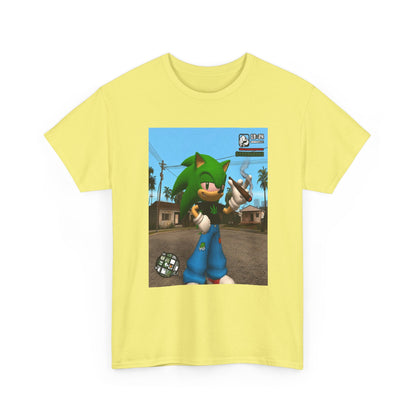 Green Hedgehog Blazin' In San Andreas Tee