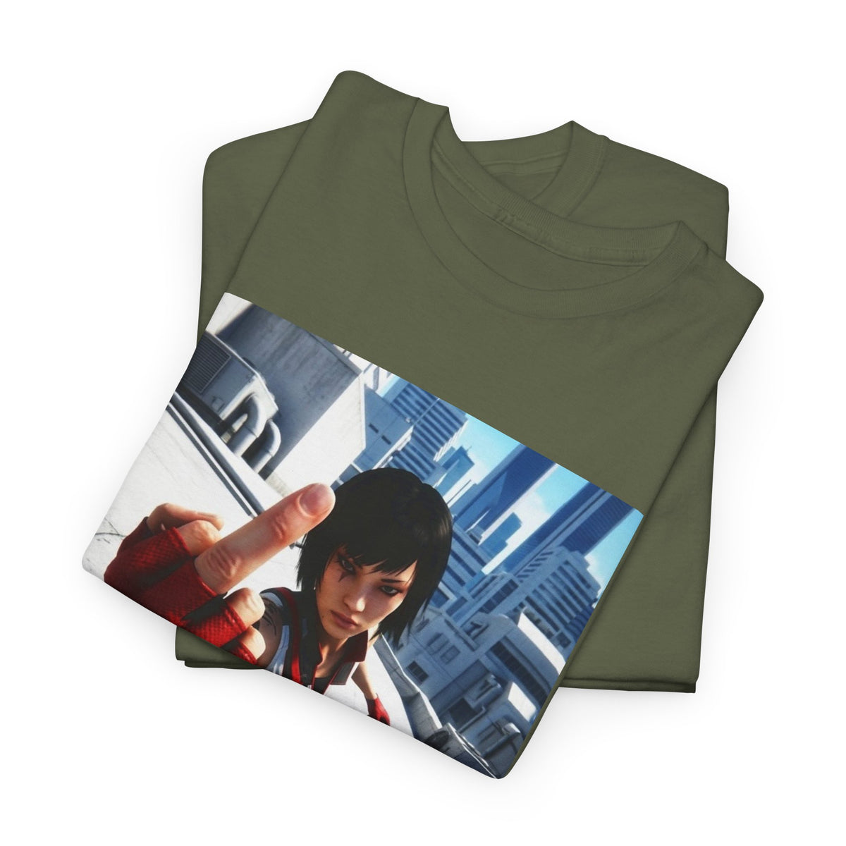 Faith Connors Flipping The Bird Rooftop Tee