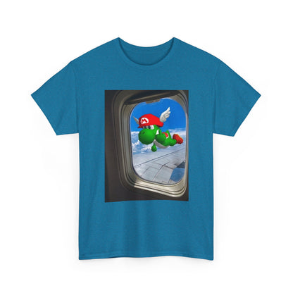 Yoshi Giving The Finger Airplane View Tee