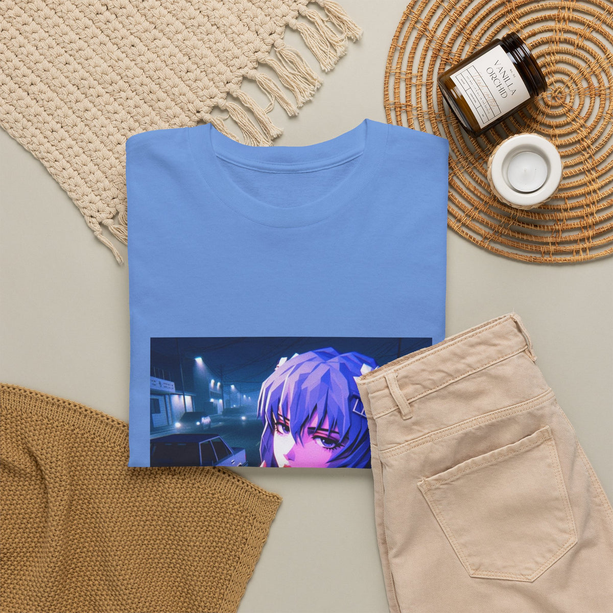 Rei Ayanami Riding GTA Streets Tee