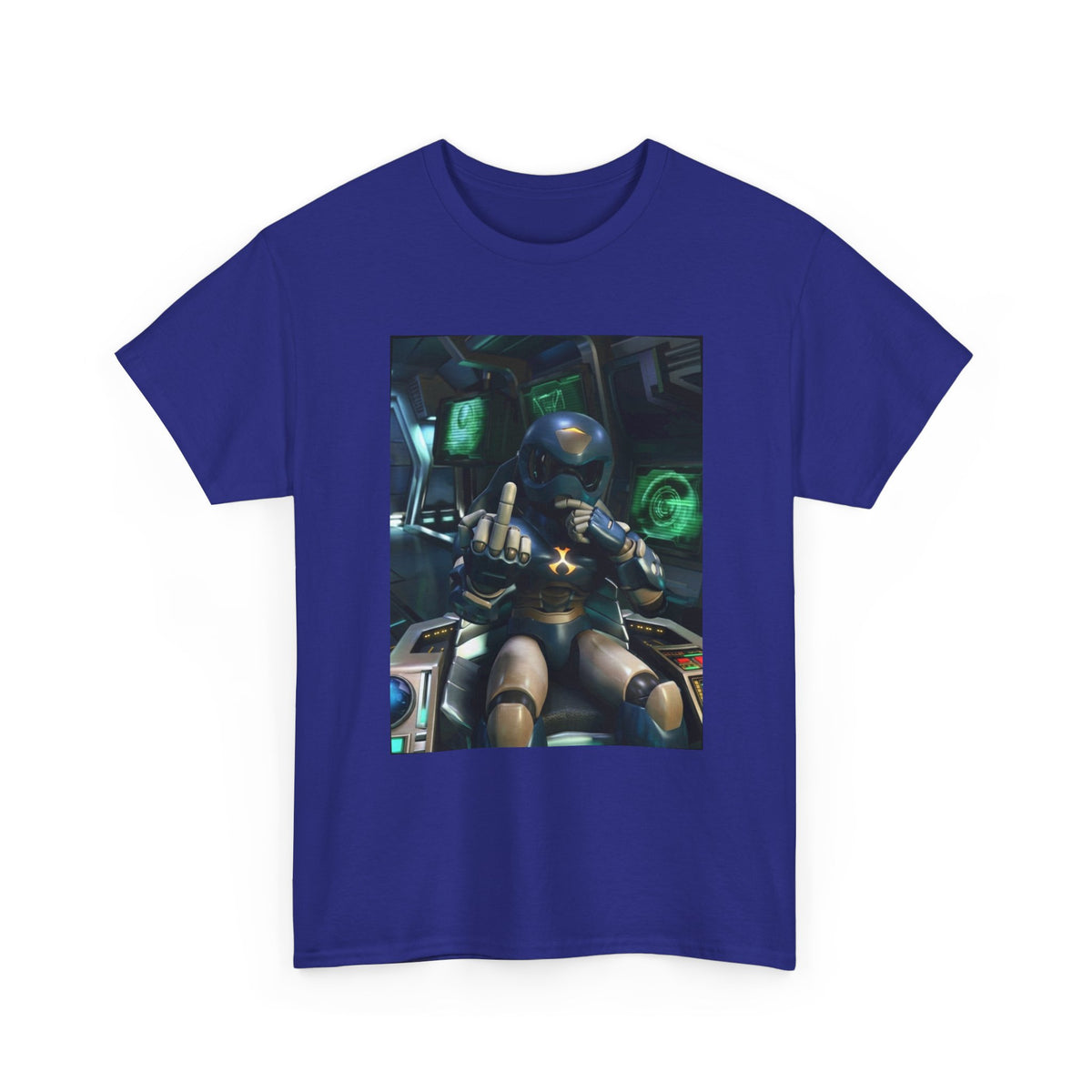 Sci-Fi Pilot Flipping The Bird Tee