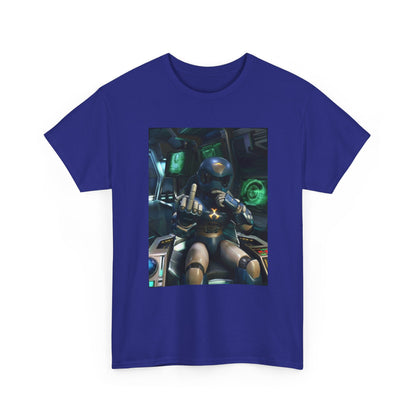 Sci-Fi Pilot Flipping The Bird Tee