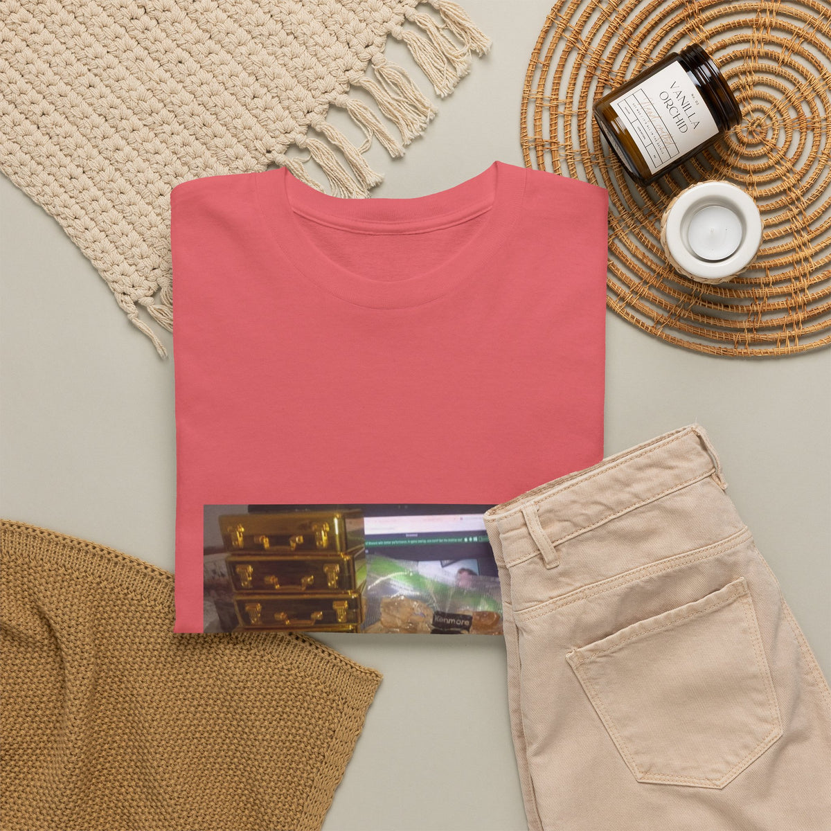 Gold Briefcase Stash Tee