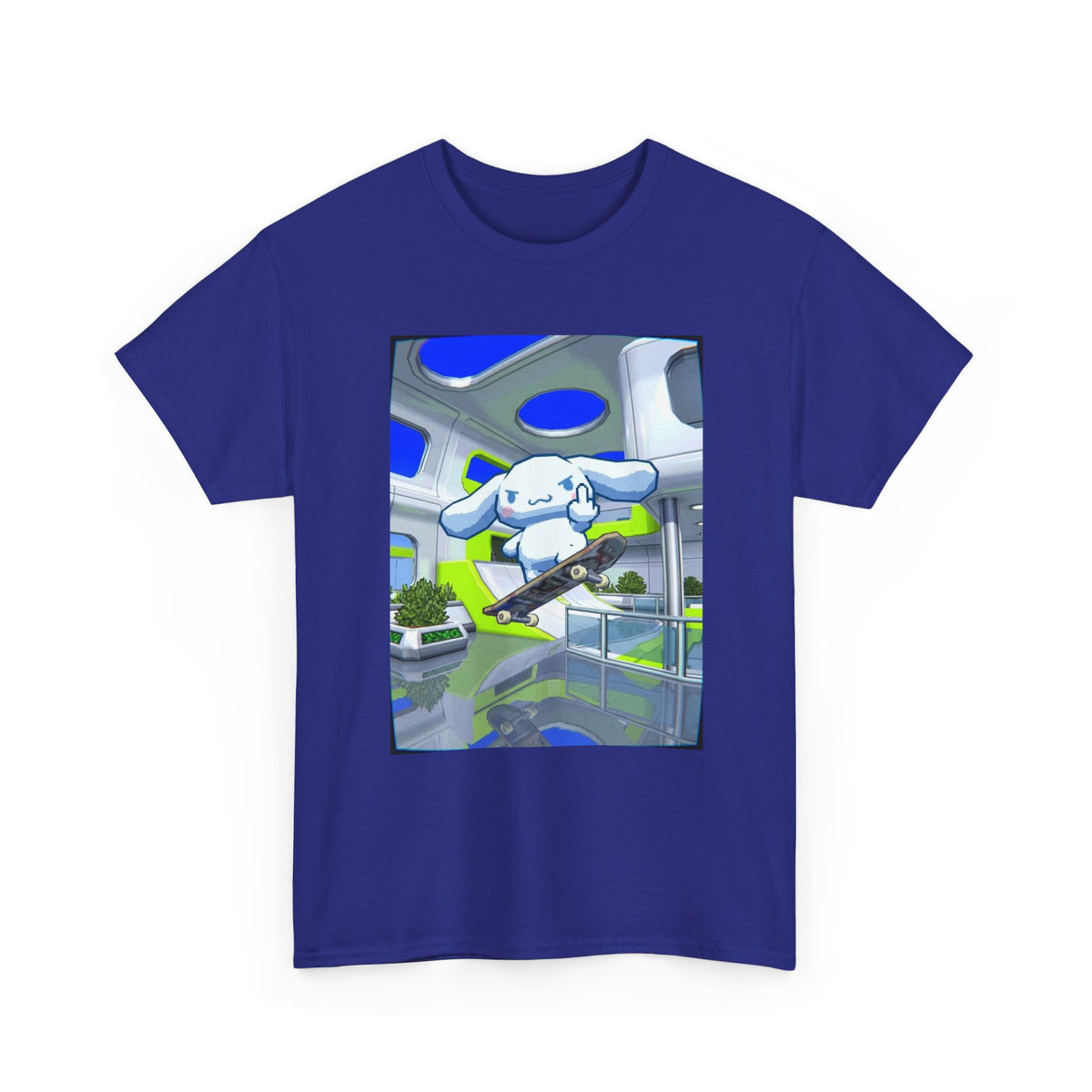 Cinnamoroll Skater Flipping Off Tee