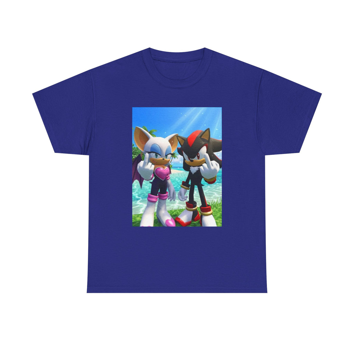 Rouge And Shadow Flipping The Bird Tee (Design 3)