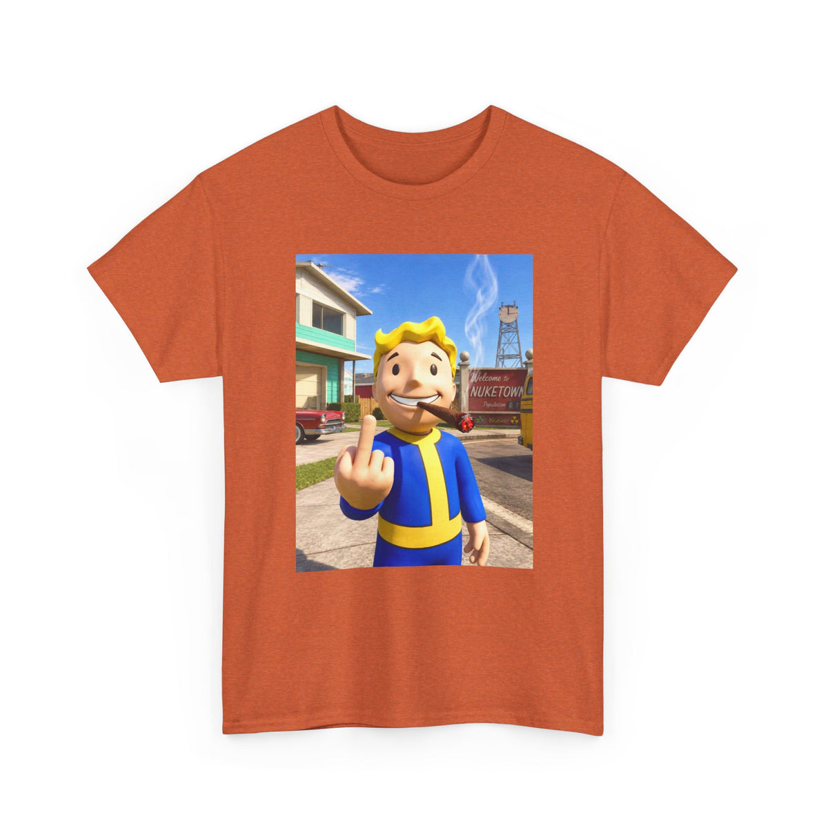 Vault Boy Smoking Blunt In Nuketown