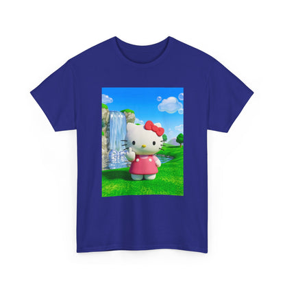 Kitty Flips The Bird Waterfall Tee