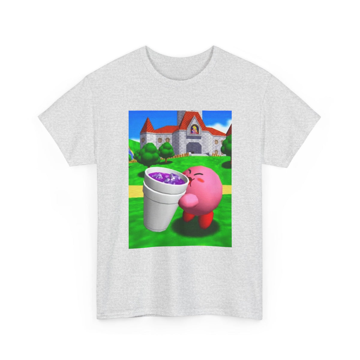 Kirby Sipping Purple Drank In Princess Peach's Castle