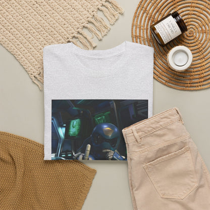 Sci-Fi Pilot Flipping The Bird Tee