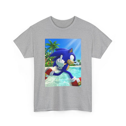 Sonic Flipping Off In Paradise Tee
