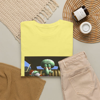 Squidward Pouring Lean In Car Tee