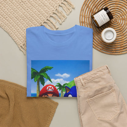 Mario And Sonic Flipping The Bird