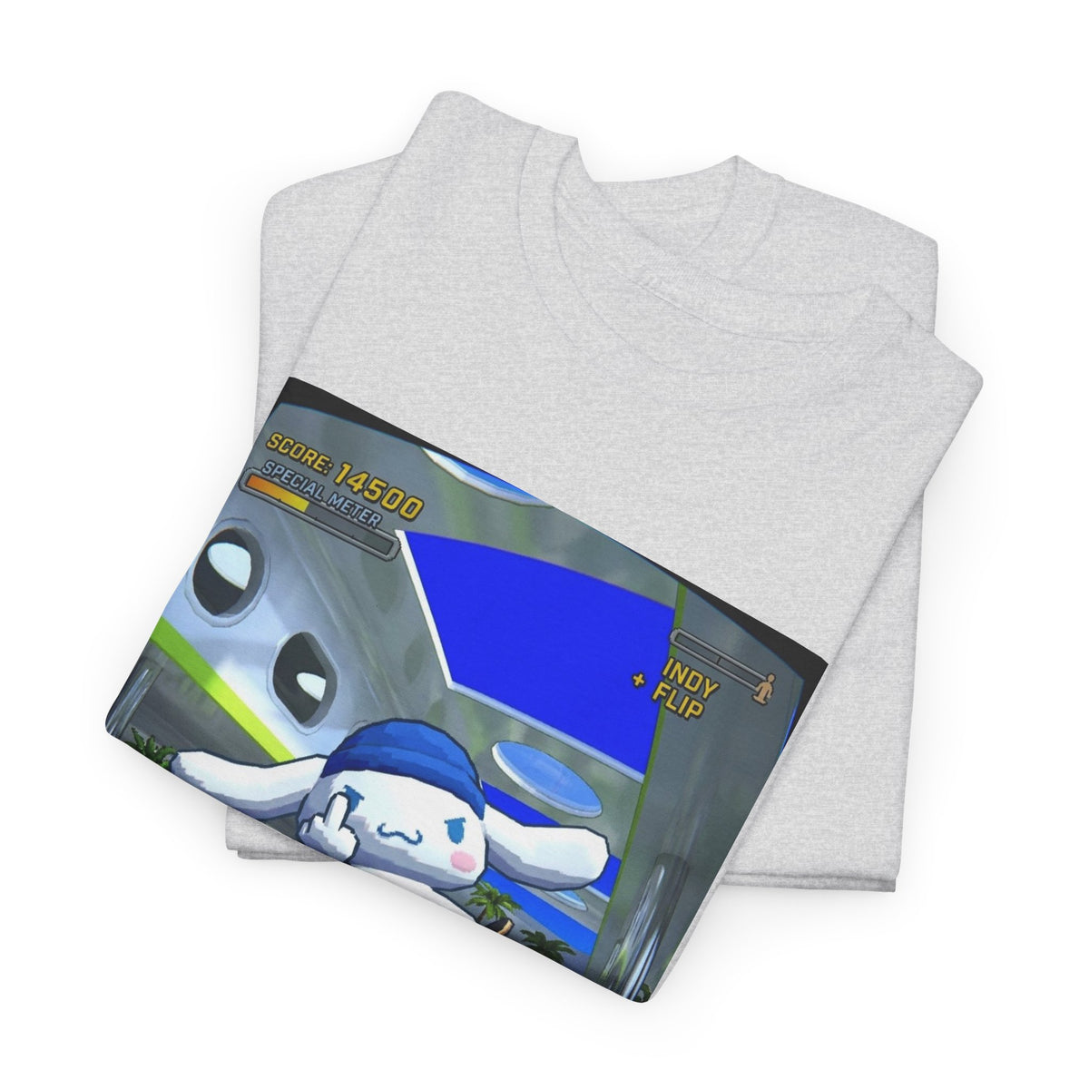 Skater Cloud Dog Flipping Bird Tee