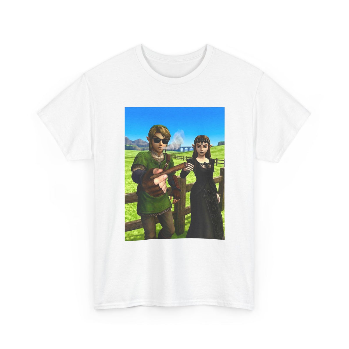 Link And Zelda Passing A Blunt Tee