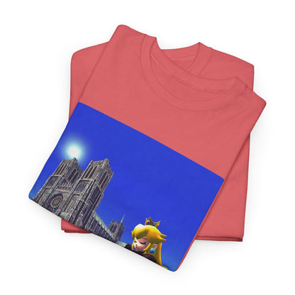 Gothic Princess Peach Praying At Notre Dame
