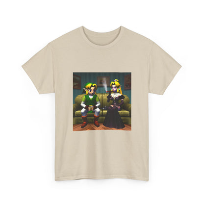 Link and Goth Peach Chillin' and Smoking Tee