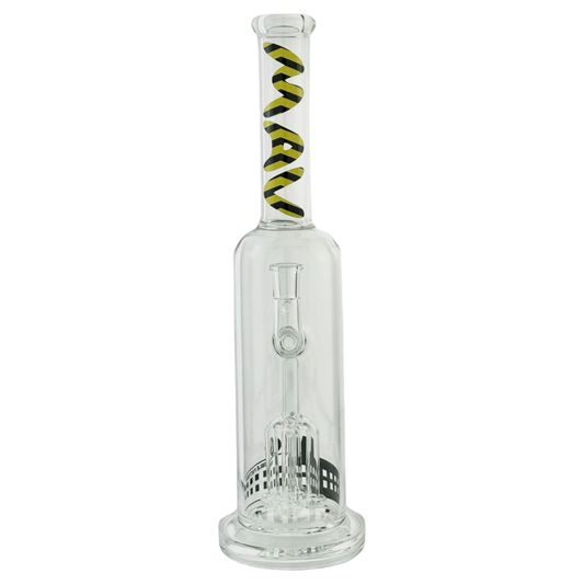 MAV Glass 17" Quad Shower Percolator Bong with Thick Base
